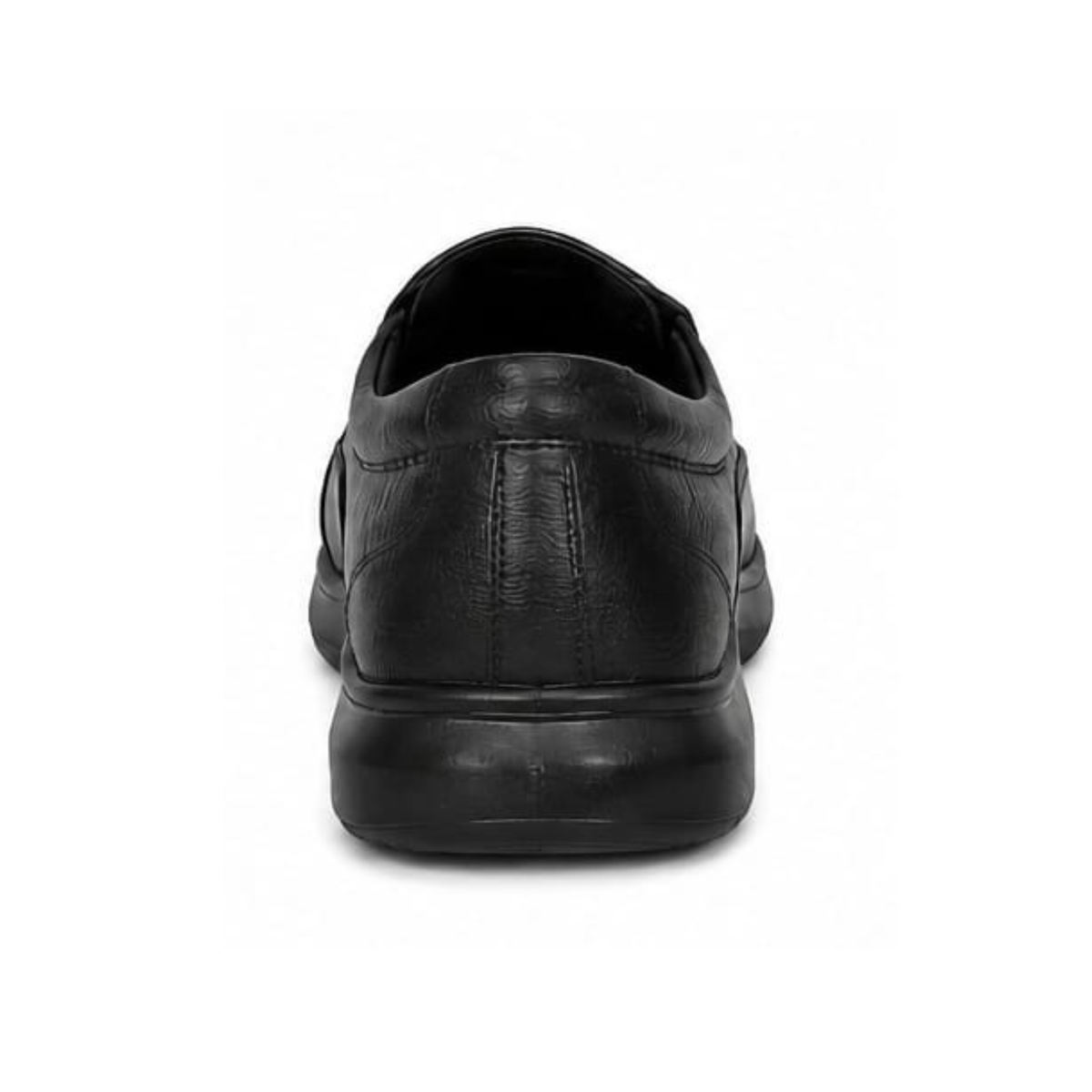 ADL classic black slip-on formal shoe back view